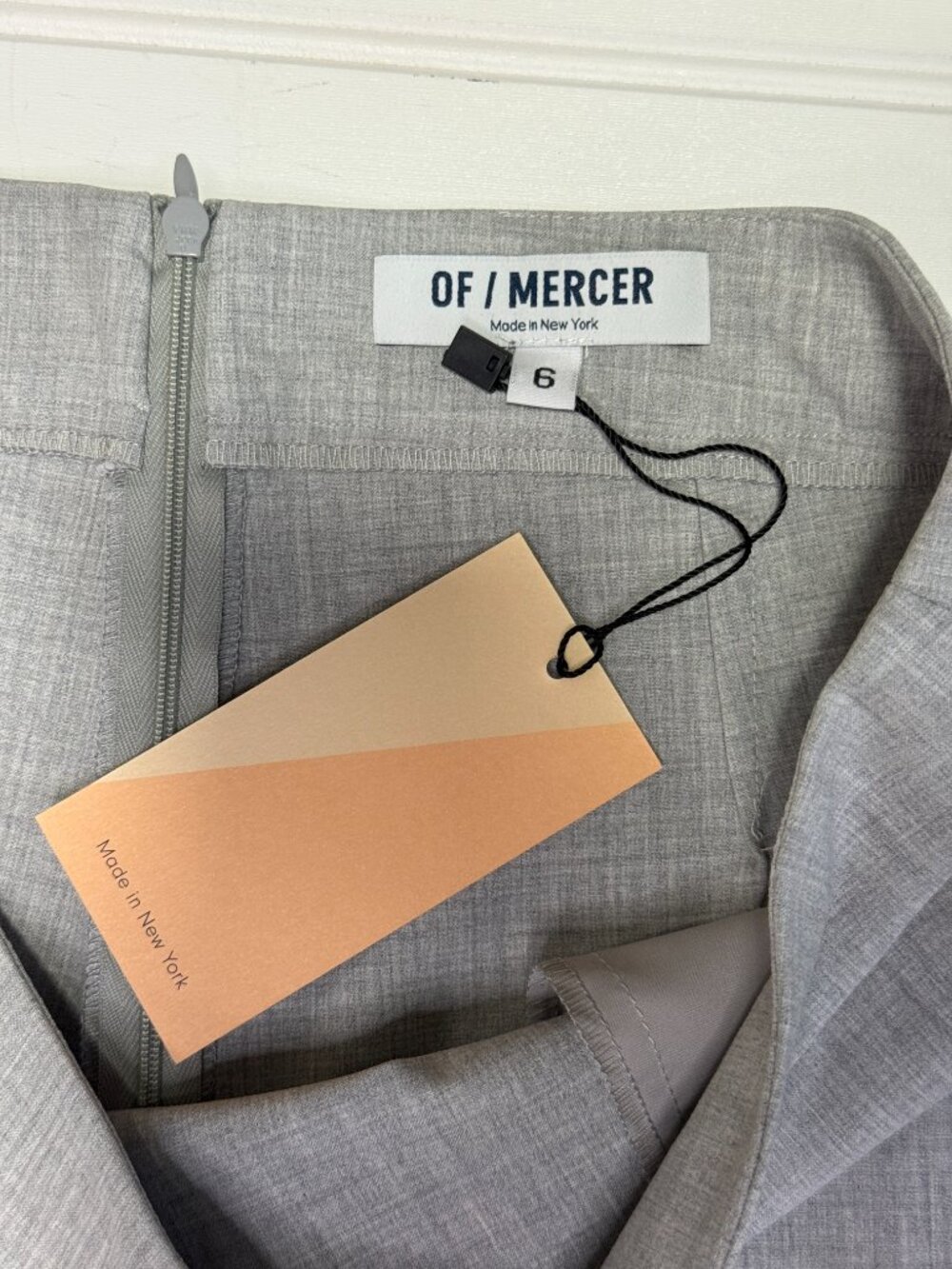Of Mercer Gray Tailored Pants Size 6 Workwear Career NWT - Picture 5 of 7